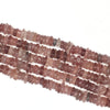 Strawberry Quartz Irregular Thin Slice Shape 10-14mm
