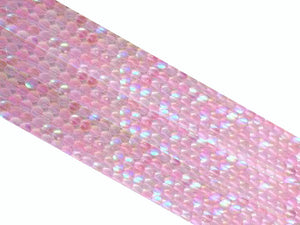 Matte Candy Color Glass Baby Pink Round Beads 6Mm