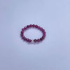 Ruby Faceted Beads Ring 3mm