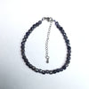 Iolite Super Precision Cut Cube 4x4mm bracelet