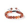 Fire Agate Round Beads Slide Bracelet 8mm
