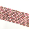 Rhodonite Super Precision Cut Cube 4x4mm