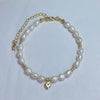 Genuine Natural Freshwater Pearl Bracelet With Gold Finish Copper Base Metal 13
