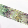 Fluorite Gradient Super Precision Cut Cube 4x4mm