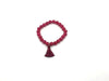 Matte Treated Color Jade Rose Tassel Bracelet 8Mm