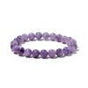 Light Lepidolite Round Beads Bracelet 8mm