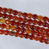 Carnelian Puff Coin 14mm