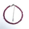 Ruby Super Precision Cut Cube 4x4mm bracelet