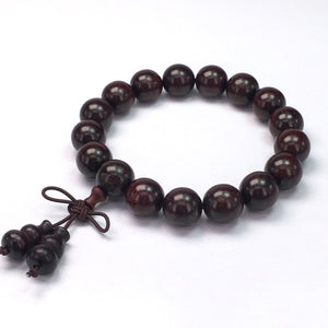 African Sandalwood Round Beads Bracelet 15mm