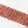 Cherry Quartz Roundel 5X8mm