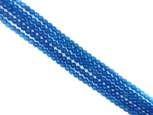 Chalcedony Blue Round Beads 14Mm