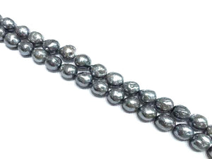 Fresh Water Pearl Silver Gray Offround 11-12Mm