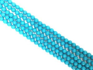 Shell Pearl Skyblue Round Beads 12Mm