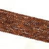 Orange Garnet Super Precision Cut Cube 4x4mm
