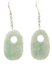 Burma jade Light Green Oval Earrings