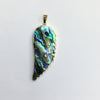 Abalone Feather Shape Pendant 22X53mm