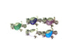 Assorted Stones Pendant 25X55Mm
