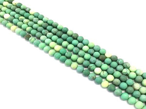 Matte  Green Grass Agate Round Beads 8Mm