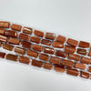 GoldSand Stone Irregular Tube 7X12-8X14mm