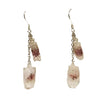 phantom quartz  with tiny clip Fashion Dangling Earrings
