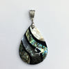Abalone Mosaic Pear Shape Pendant 38X52mm
