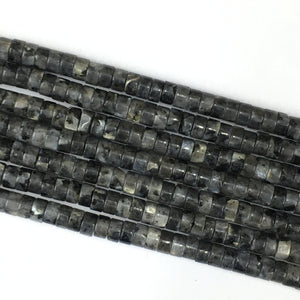 Black Labradorite Heishi 3X6mm