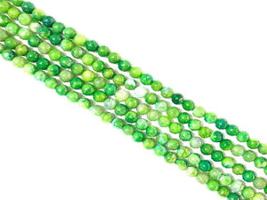 Lce Agate Green Round Beads 8Mm