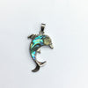 Abalone Dolphin Shape Pendant 22X32mm