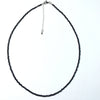 Black tourmaline Super Precision Cut Rounds 2mm Necklace