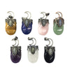 Assorted Stone Shield Shape Pendant 20X32mm