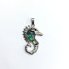 Abalone Sea Horse Shape Pendant 25X32mm