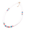 White Color Polymer Clay Necklace