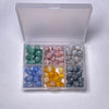 Crack Colored Agate Assorted Colors Round Beads 8mm