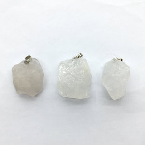 Crystal Raw Material Nugget Pendant 25-35mm