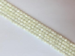 Mop Bleached Faceted Rounds 10Mm