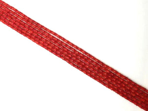 Bamboo Coral Red Lotus 4X8Mm