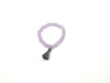 Treated Color Jade Transparent Lilac Tassel Bracelet 8Mm