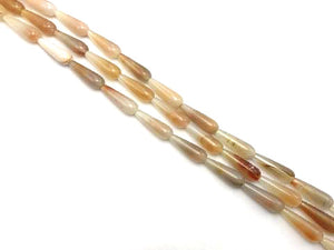 Color Agate Red Gray Teardrop 10X30Mm