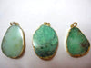 Chrysoprase A Gold Pendant 45-60Mm