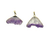 Amethyst Druzy Pendant 20X40-25X40Mm