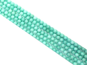 Color Jade Amazonite Round Beads 6Mm