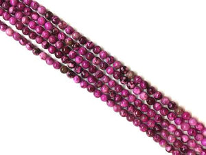 Color Purple Stone Round Beads 6Mm
