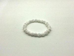 Color Crack Crystal White Bracelet 8Mm