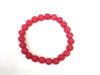 Matte Color Jade Deach Bracelet 6Mm
