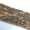 Leopard Skin Jasper Tube 4X13mm