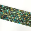 Chinese Turquoise Super Precision Cut Cube 4x4mm