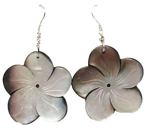 Abalone Light Flower Earrings