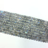 Labradorite Super Precision Cut Cube 4x4mm