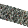 African Bloodstone Heishi 2X4mm