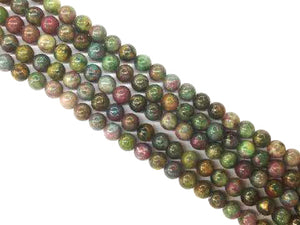 Ruby Apatite Round Beads 6Mm
